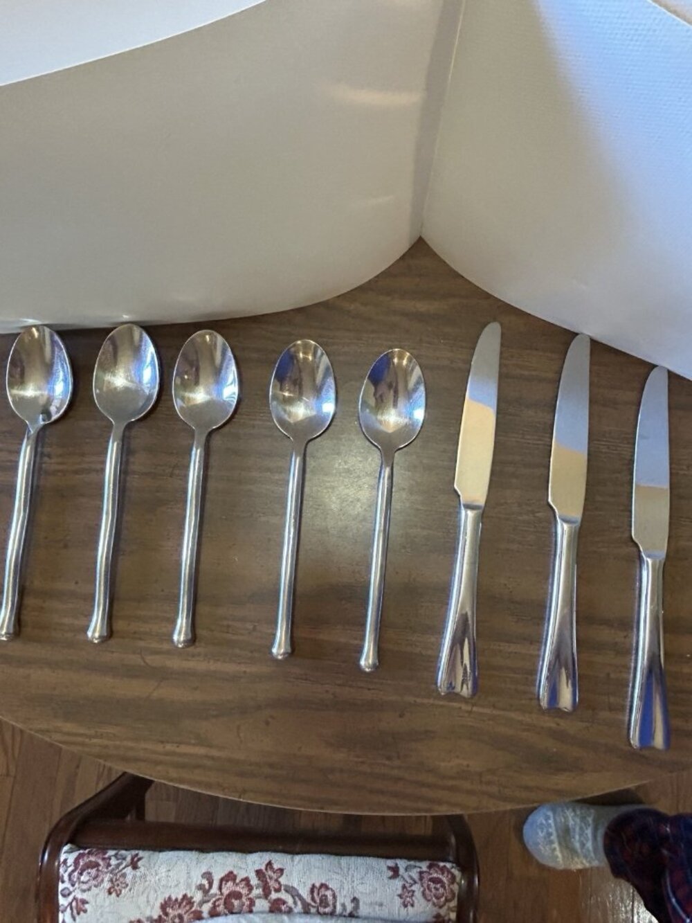 Lot Of Stainless Steel Knives And Spoons Very Heavy Quality Made